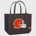 Original Bogg Bag Cleveland Browns Weekend Escape Carryall Ultra Durable Multi Purpose Easy Maintenance Surface for Family Trips