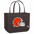Original Bogg Bag Cleveland Browns Coastal Weekend Carryall Portable Large Capacity Non Slip Bottom Design for Pool Activities