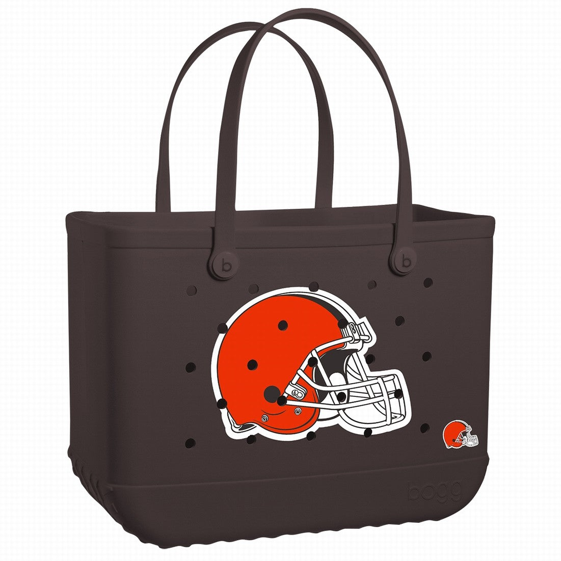 Original Bogg Bag Cleveland Browns Coastal Weekend Carryall Portable Large Capacity Non Slip Bottom Design for Pool Activities