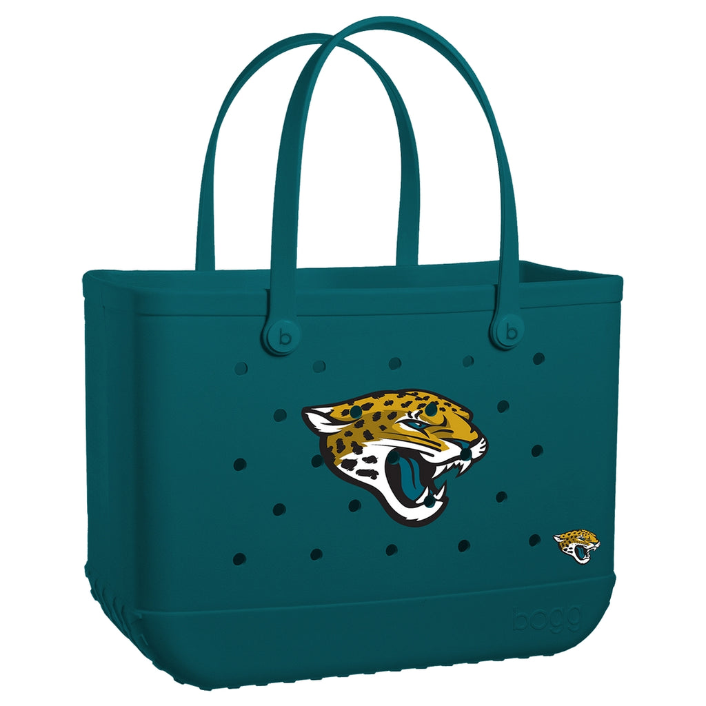 Original Bogg Bag Jacksonville Jaguars Waterproof EVA Beach Tote Bag Lightweight Tip Resistant with Easy Clean Surface for Beach Vacation Travel Organizer Vacation Essentials for Women