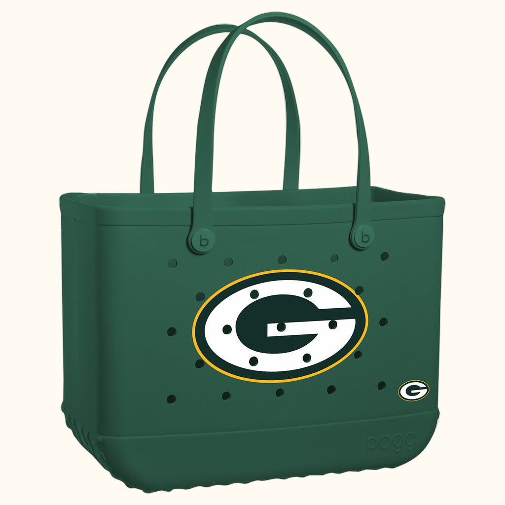 Original Bogg Bag Green Bay Packers Travel Ready Pool Tote Flexible Easy Clean Accessory Organizer Pouch for Weekend Travel