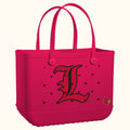 Original Bogg Bag Louisville Cardinals Cruise Essentials Travel Tote Tip Resistant Oversized with Cosmetic Organizer for Pool Days Travel Organizer Vacation Essentials for Women
