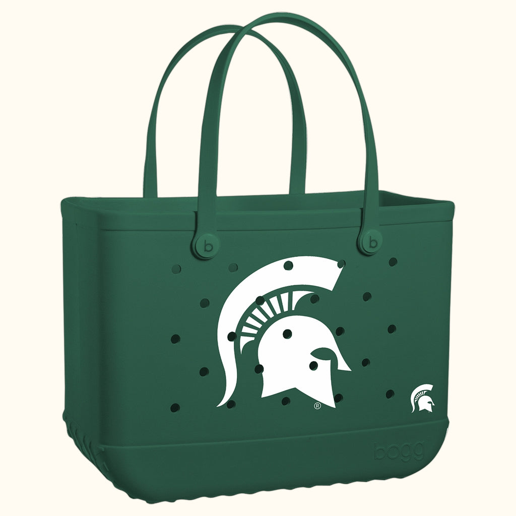Original Bogg Bag Michigan State Spartans Pool Party Storage Bag Flexible Sandproof Deep Storage Interior for Summer Adventures