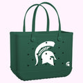 Original Bogg Bag Michigan State Spartans Quick Dry Beach Storage Tote Washable Travel Friendly with Adjustable Shoulder Strap for Water Sports Travel Organizer Vacation Essentials for Women