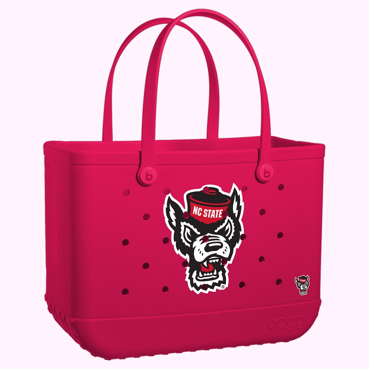 Original Bogg Bag NC State Wolfpack Summer Escape Beach Bag Portable Oversized Deep Storage Interior for Beach Holidays