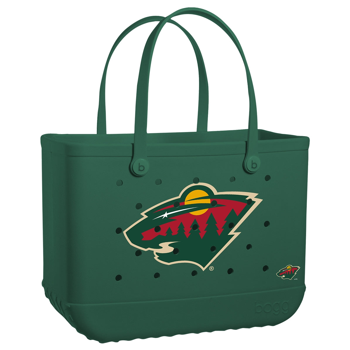 Original Bogg Bag Minnesota Wild Premium EVA Pool Bag Tip Resistant Large Capacity with Extra Storage Compartments for Boat Trips Travel Organizer Vacation Essentials for Women