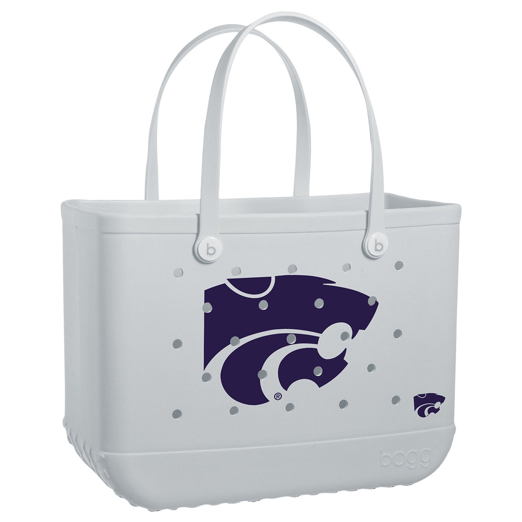 Original Bogg Bag Kansas State Wildcats Seaside Family Tote Flexible Oversized Waterproof Phone Pouch Included for Summer Adventures