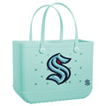 Original Bogg Bag Seattle Kraken Pool Party Storage Bag Flexible Sandproof Deep Storage Interior for Summer Adventures