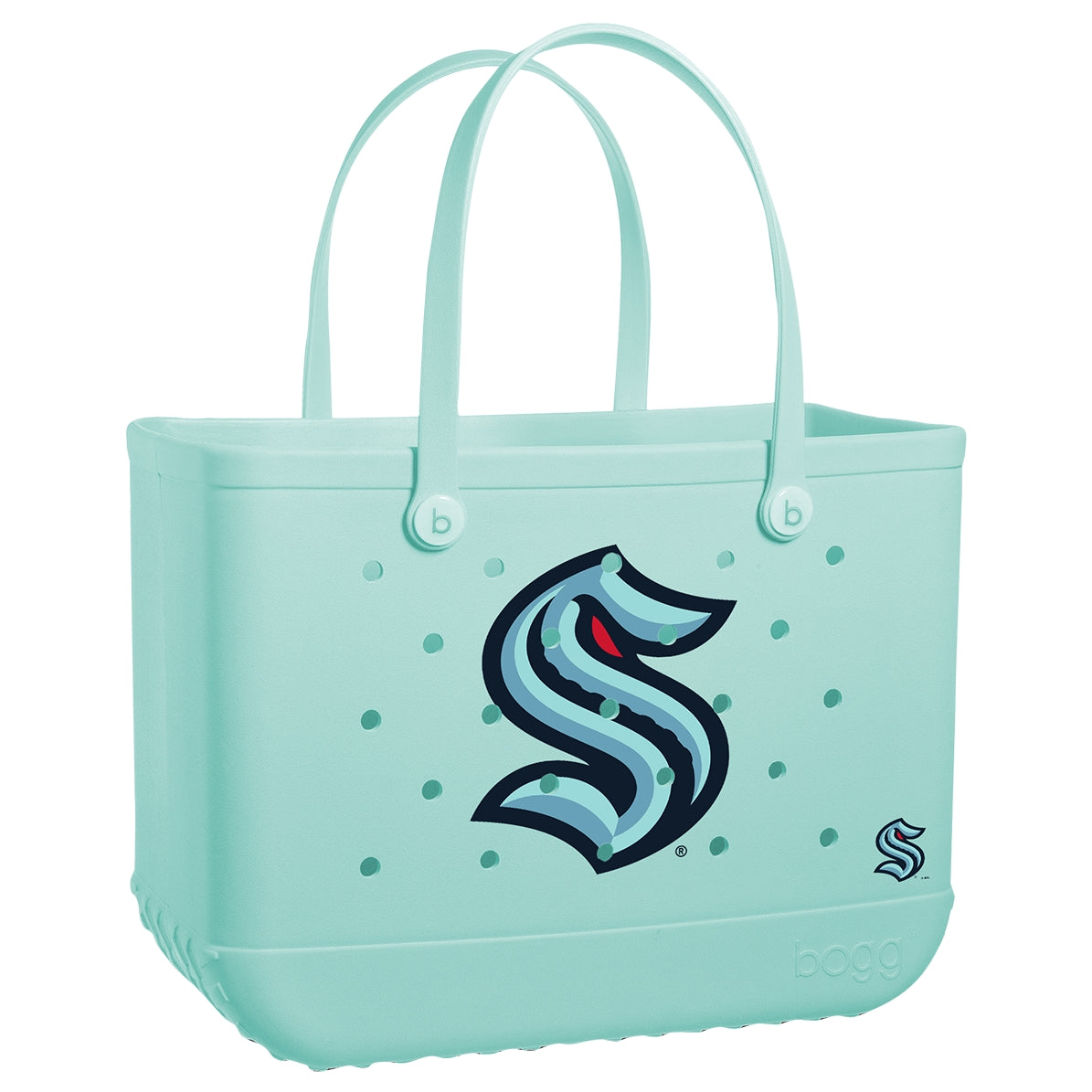 Original Bogg Bag Seattle Kraken Pool Party Storage Bag Flexible Sandproof Deep Storage Interior for Summer Adventures