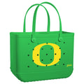 Original Bogg Bag Oregon Ducks Family Size Beach Organizer Waterproof Easy Clean with Waterproof Phone Pouch for Beach Vacation Travel Organizer Vacation Essentials for Women