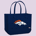 Original Bogg Bag Denver Broncos Resort Vacation Beach Tote Tip Resistant Tip Resistant with Waterproof Phone Pouch for Summer Travel Travel Organizer Vacation Essentials for Women