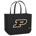Original Bogg Bag Purdue Boilermakers Waterproof EVA Beach Tote Bag Travel Friendly Washable with Reinforced Handles for Weekend Getaways Travel Organizer Vacation Essentials for Women
