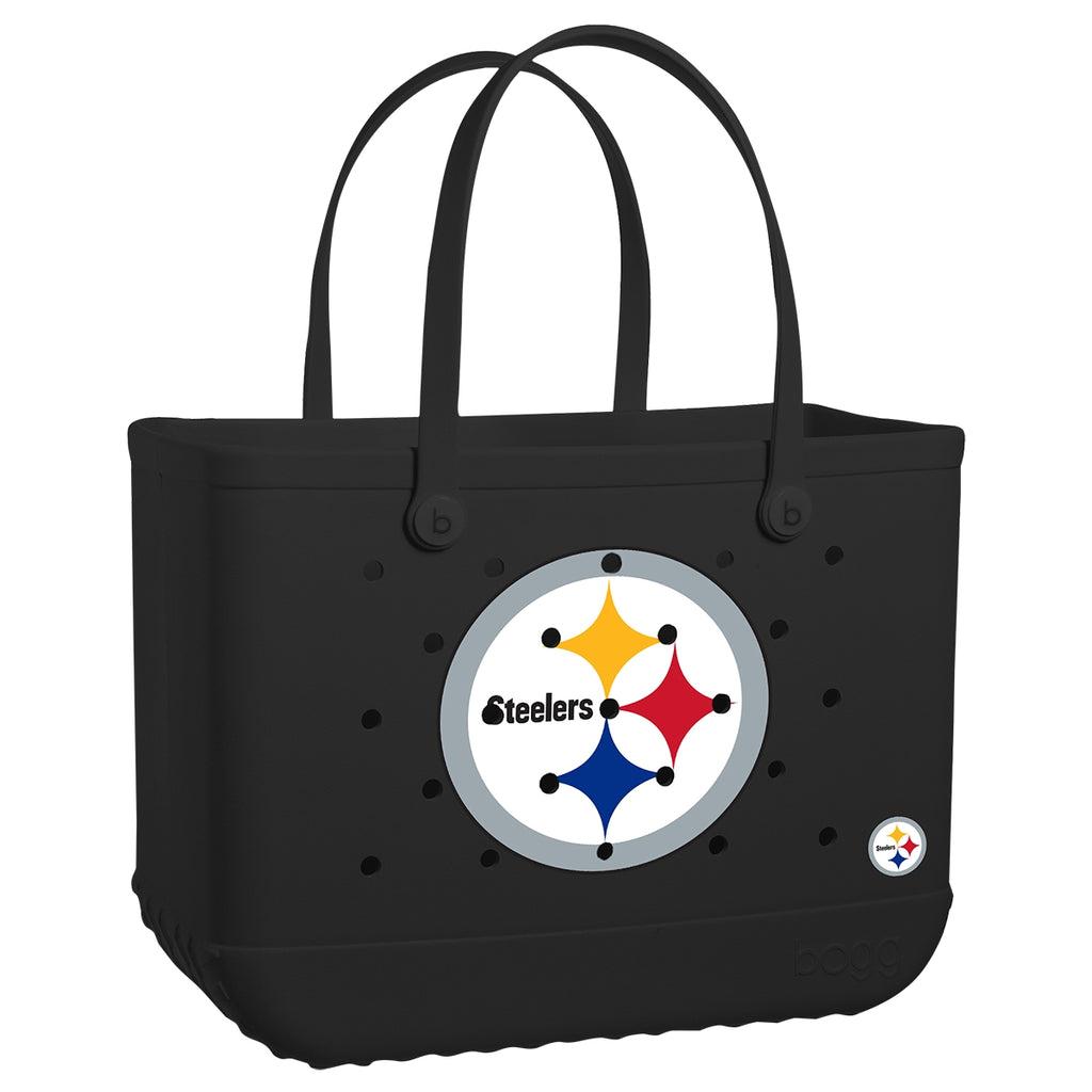 Original Bogg Bag Pittsburgh Steelers Family Fun Day Tote Portable Easy Clean Reinforced Grip Handles for Resort Vacations