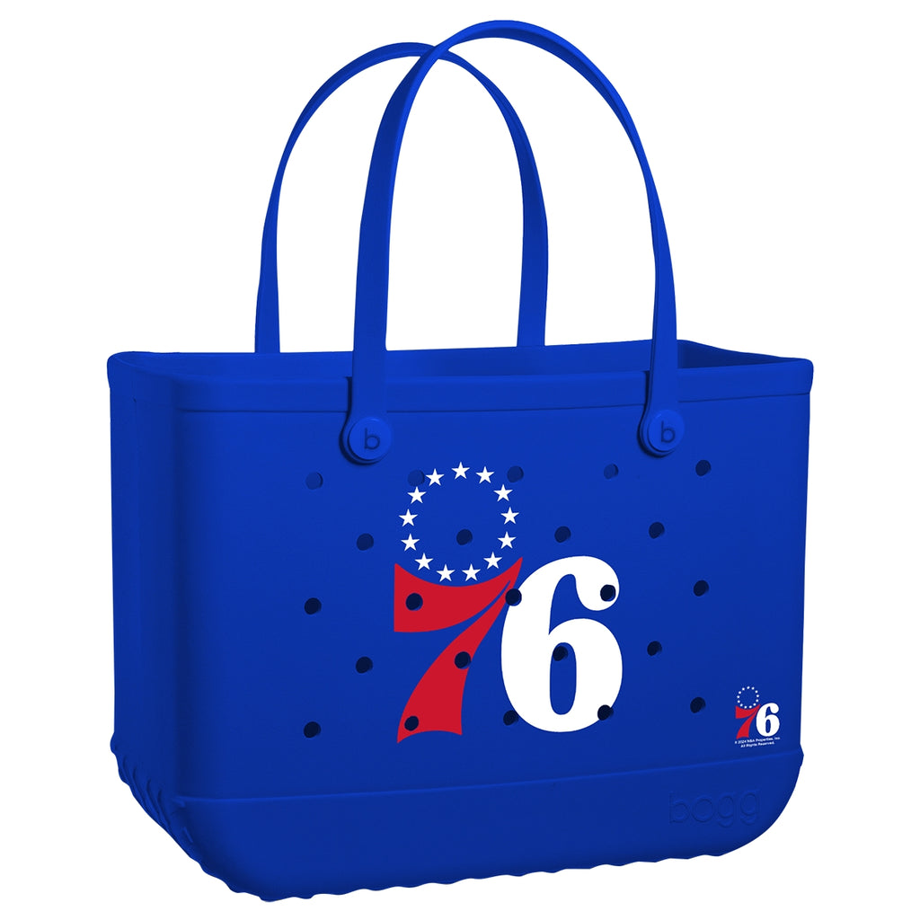 Original Bogg Bag Philadelphia 76ers Luxury Resort Pool Tote Travel Friendly Large Capacity with Adjustable Shoulder Strap for Camping Trips Travel Organizer Vacation Essentials for Women