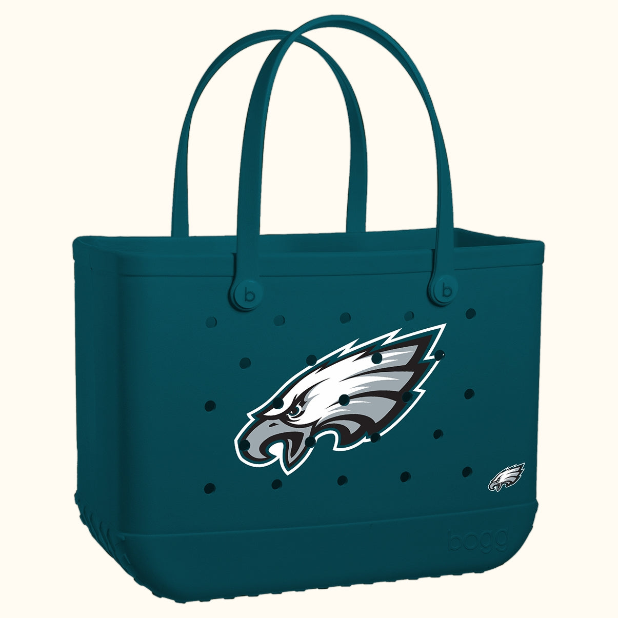 Original Bogg Bag Philadelphia Eagles Summer Escape Beach Bag Flexible Large Capacity Easy Maintenance Surface for Beach Holidays