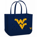 Original Bogg Bag West Virginia Mountaineers Women's Waterproof Beach Tote Large Capacity Washable with Easy Clean Surface for Yacht Excursions Travel Organizer Vacation Essentials for Women