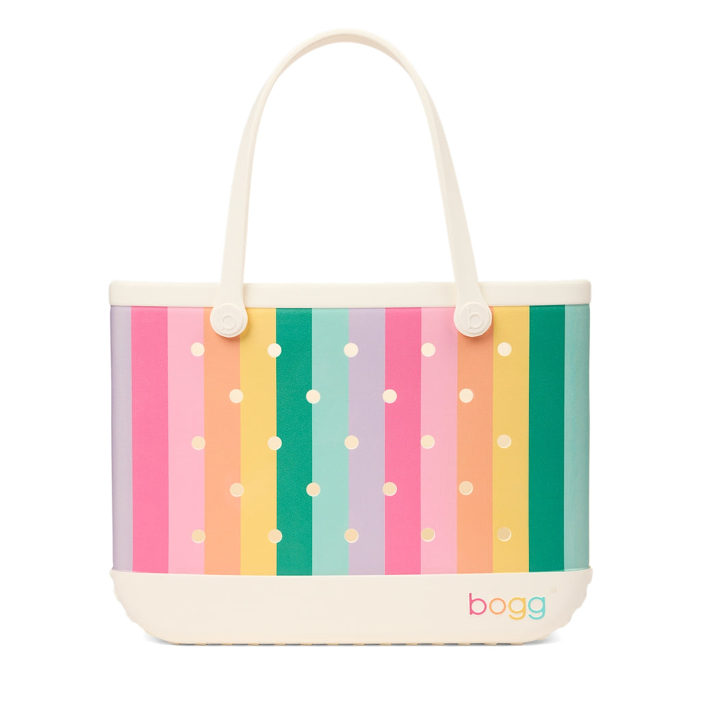 Original Bogg Bag Color Burst Sand Resistant Beach Storage Bag Tip Resistant Waterproof with Spacious Interior for Cruise Travel Travel Organizer Vacation Essentials for Women