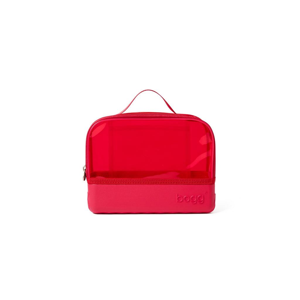 Boggs N' Ends Off to the Races Red Resort Vacation Beach Tote Oversized Tip Resistant with Makeup Bag for Outdoor Adventures Travel Organizer Vacation Essentials for Women