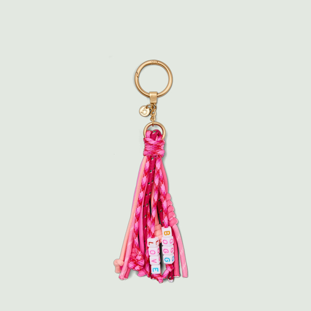 Bogg'd & Charmed Love Tassel Family Size Beach Organizer Sandproof Washable with Makeup Bag for Boat Trips Travel Organizer Vacation Essentials for Women
