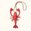 Bogg'd & Charmed Raffia Lobster Lightweight Waterproof Carryall Durable Tip Resistant with Non Slip Bottom for Summer Travel Travel Organizer Vacation Essentials for Women