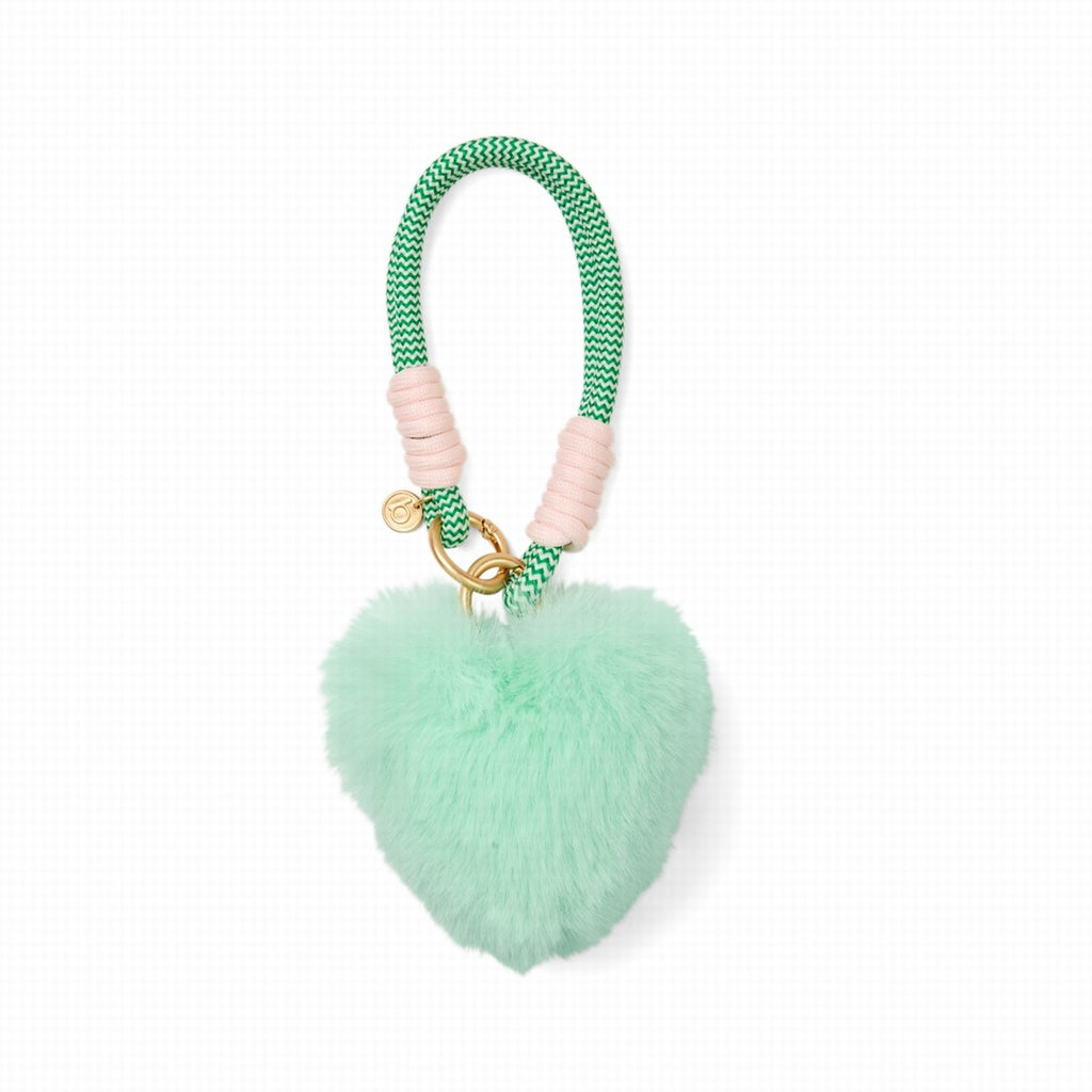 Bogg'd & Charmed Green Heart Pouf Easy Clean Rubber Tote Easy Clean Durable with Makeup Bag for Beach Vacation Travel Organizer Vacation Essentials for Women