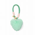 Bogg'd & Charmed Green Heart Pouf Easy Clean Rubber Tote Easy Clean Durable with Makeup Bag for Beach Vacation Travel Organizer Vacation Essentials for Women