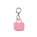 Tiny Tote Keychain Blowing Pink Bubbles Waterproof EVA Beach Tote Bag Tip Resistant Sandproof with Extra Storage Compartments for Boat Trips Travel Organizer Vacation Essentials for Women