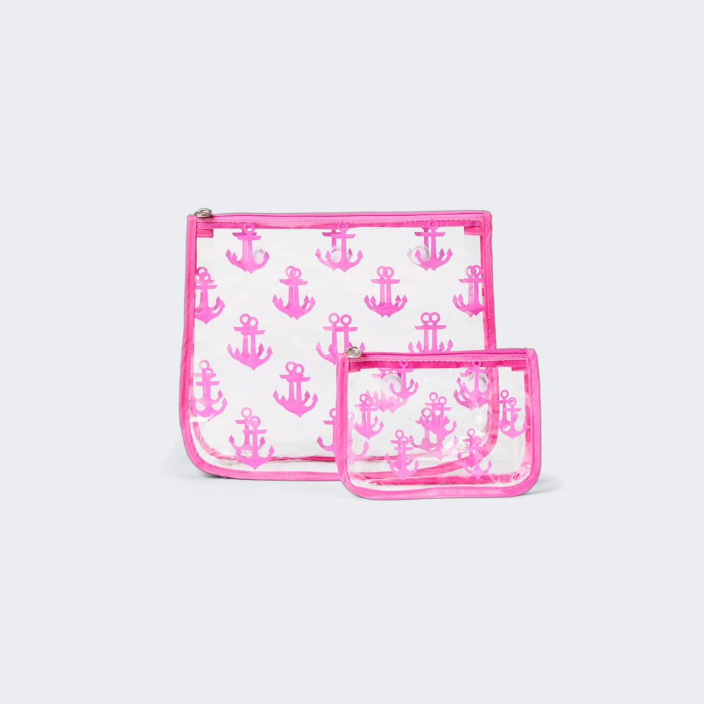 Bogg? Bag Decorative Insert Anchor (Pink) Quick Dry Beach Storage Tote Oversized Travel Friendly with Waterproof Phone Pouch for Summer Travel Travel Organizer Vacation Essentials for Women