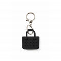 Tiny Tote Keychain LBD Black Coastal Travel Beach Bag Stylish Washable Reinforced Grip Handles for Family Trips