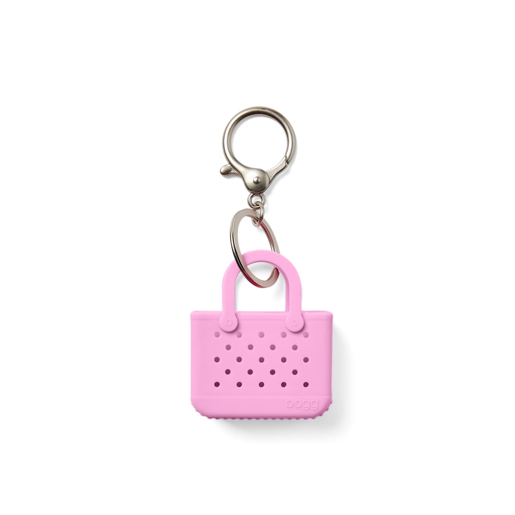 Tiny Tote Keychain Pink Taffy Waterfront Travel Tote Lightweight Oversized Extra Wide Opening for Pool Activities