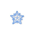Bogg Bit Blue Starfish Vacation Gear Organizer Portable Tip Resistant Adjustable Shoulder Strap for Pool Activities