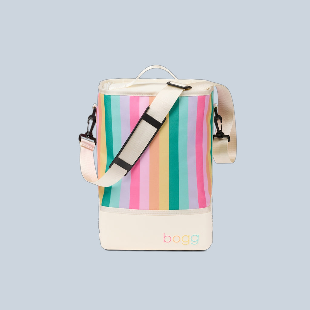 Bogg Brrr Half Cooler Color Burst Open Top Beach Organizer Durable Waterproof with Makeup Bag for Resort Holidays Travel Organizer Vacation Essentials for Women