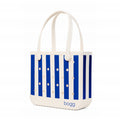 Baby Bogg Bag Mykonos Blue Stripe Marine Adventure Carryall Functional Quick Dry Adjustable Shoulder Strap for Weekend Travel