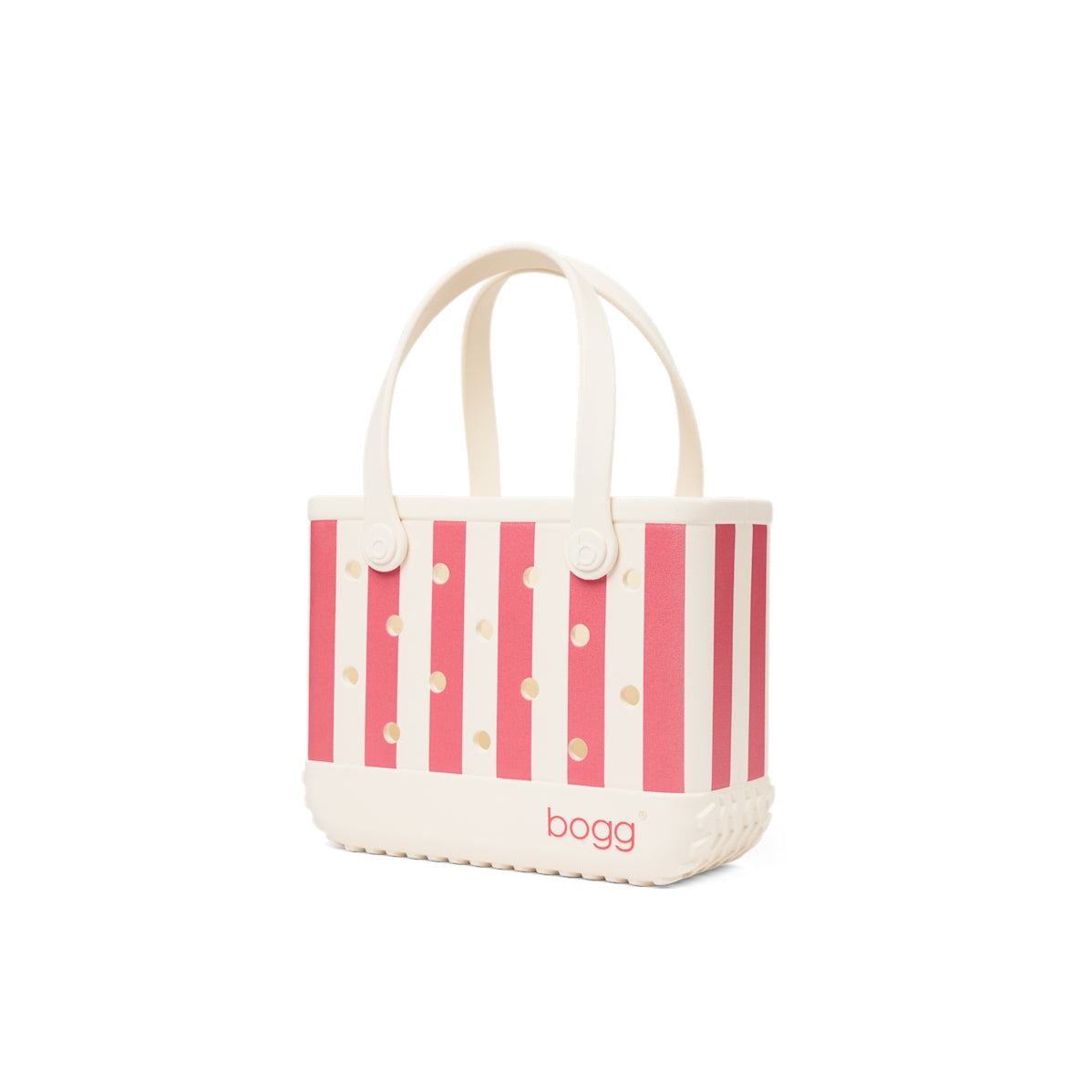 Bitty Bogg Bag Capri Coral Stripe Holiday Cruise Tote Premium Travel Friendly Deep Storage Interior for Boat Excursions