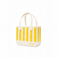 Bitty Bogg Bag Limoncello Yellow Stripe Pool Party Storage Bag Functional Washable Easy Maintenance Surface for Boat Excursions