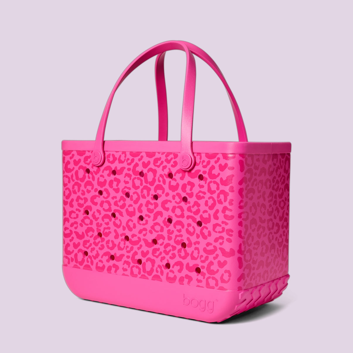 Original Bogg Bag Purrr fectly Pink Leopard Family Holiday Beach Organizer Heavy Duty Large Capacity Reinforced Grip Handles for Family Trips
