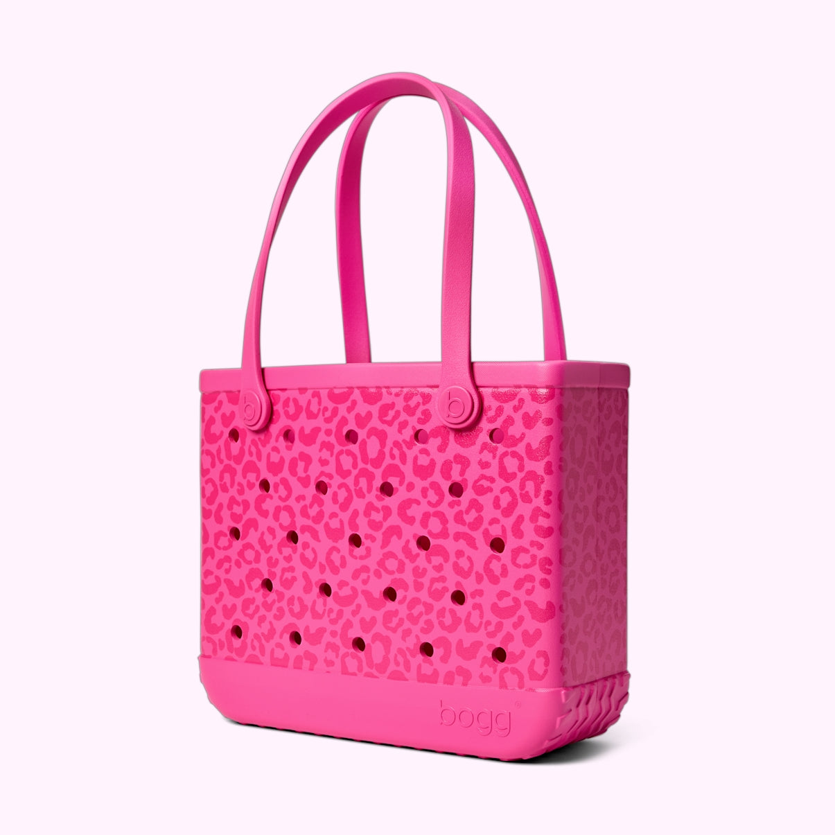Baby Bogg Bag Purrr fectly Pink Leopard Luxury Resort Pool Tote Washable Durable with Makeup Bag for Weekend Getaways Travel Organizer Vacation Essentials for Women