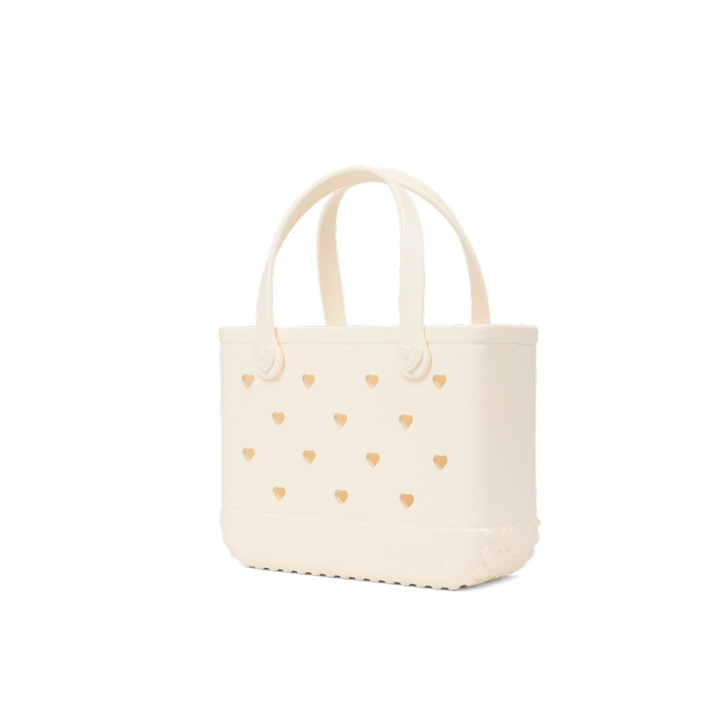 Bitty Bogg Bag Cut Out Heart Coconut Women's Waterproof Beach Tote Durable Oversized with Reinforced Handles for Tropical Vacations Travel Organizer Vacation Essentials for Women