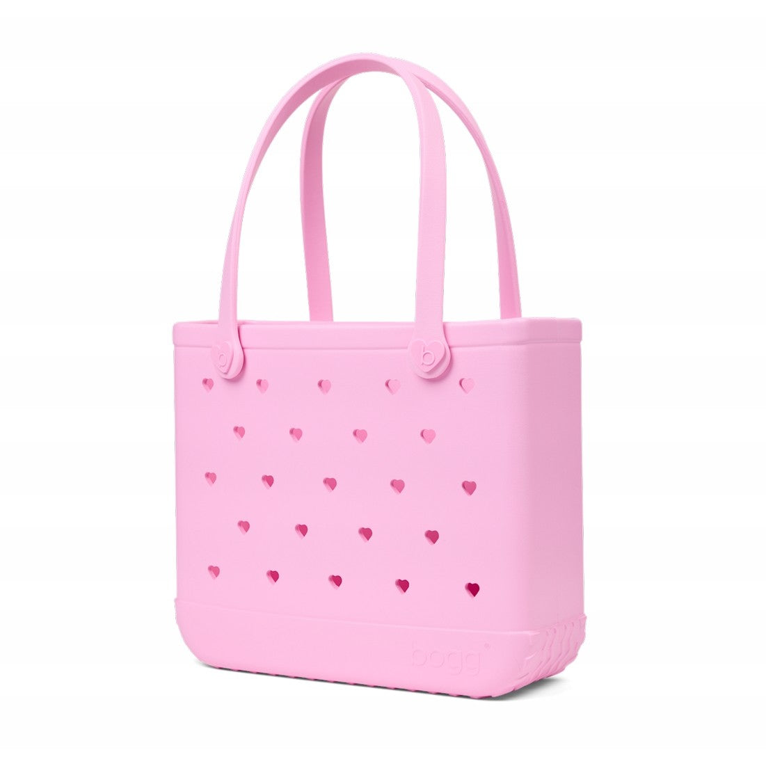 Baby Bogg Bag Cut Out Heart Pink Taffy Quick Dry Beach Storage Tote Lightweight Oversized with Cosmetic Organizer for Summer Travel Travel Organizer Vacation Essentials for Women