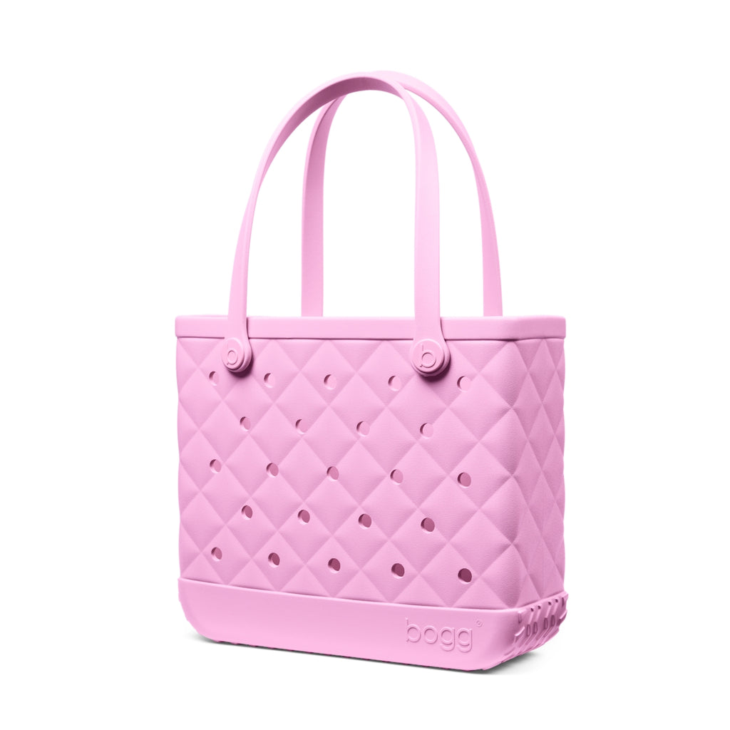 Baby Bogg Bag Quilted Pink Taffy Outdoor Adventure Pool Tote Durable Travel Friendly with Non Slip Bottom for Boat Trips Travel Organizer Vacation Essentials for Women