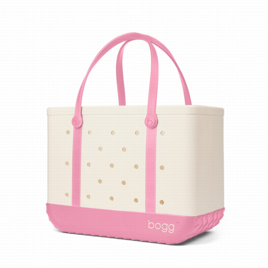 Original Bogg Bag Varsity Blowing Pink Bubbles Quick Dry Beach Storage Tote Travel Friendly Travel Friendly with Adjustable Shoulder Strap for Camping Trips Travel Organizer Vacation Essentials for Women
