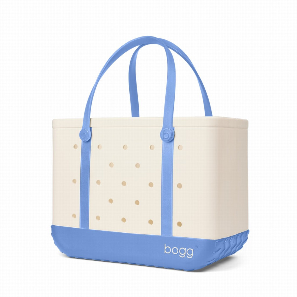 Original Bogg Bag Varsity Out Of The Blue Vacation Essentials Beach Organizer Large Capacity Oversized with Spacious Interior for Camping Trips Travel Organizer Vacation Essentials for Women