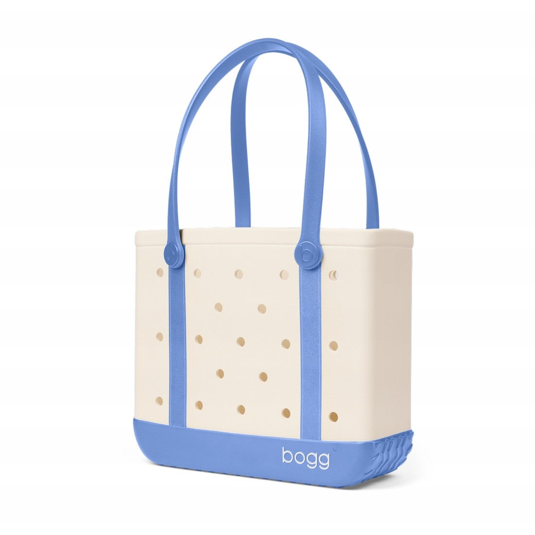 Baby Bogg Bag Varsity Out Of The Blue Waterproof EVA Beach Tote Bag Lightweight Easy Clean with Reinforced Handles for Pool Days Travel Organizer Vacation Essentials for Women