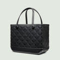 Original Bogg Bag Quilted LBD Black Beach Vacation Carryall Stylish Travel Friendly Adjustable Shoulder Strap for Family Trips