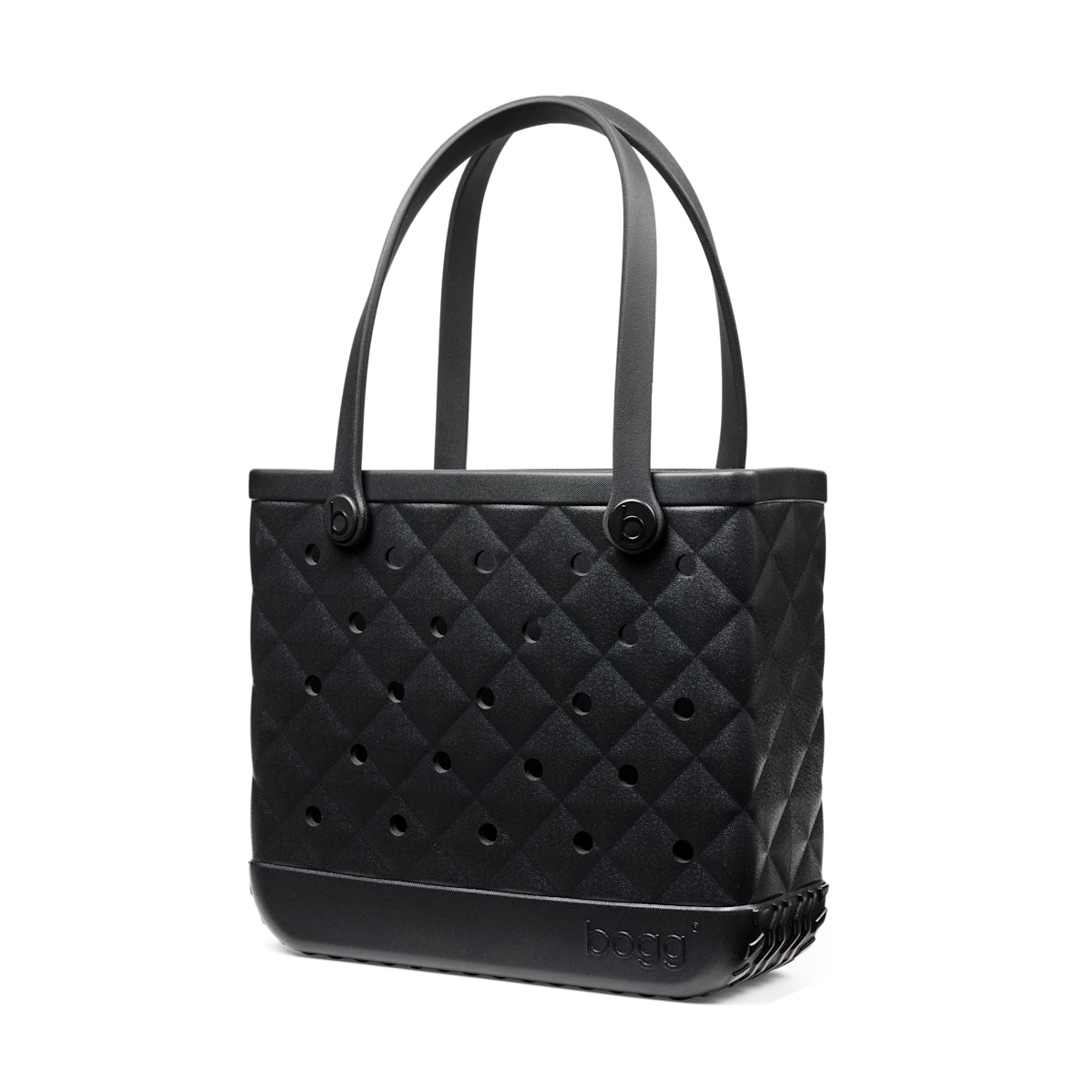 Baby Bogg Bag Quilted LBD Black Family Beach Day Carryall Washable Lightweight with Reinforced Handles for Picnic Days Travel Organizer Vacation Essentials for Women