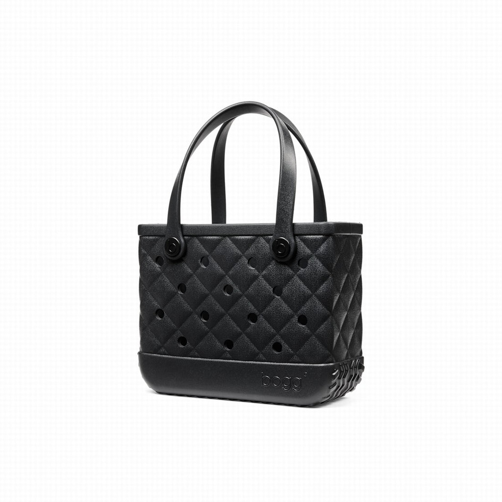 Bitty Bogg Bag Quilted LBD Black Boat Trip Waterproof Tote Tip Resistant Sandproof with Travel Accessory Pouch for Water Sports Travel Organizer Vacation Essentials for Women