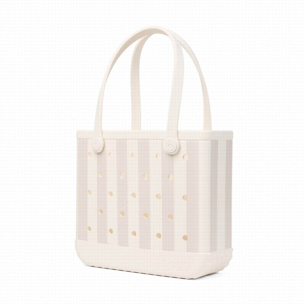 Baby Bogg Bag Beachside Stripe Weekend Getaway Beach Bag Durable Waterproof with Makeup Bag for Weekend Getaways Travel Organizer Vacation Essentials for Women