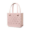 Baby Bogg Bag Quilted Rose Petal Weekend Getaway Beach Bag Travel Friendly Durable with Non Slip Bottom for Weekend Getaways Travel Organizer Vacation Essentials for Women