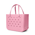 Original Bogg Bag Blowing Pink Bubbles Island Getaway Carryall Modern Easy Clean Waterproof Phone Pouch Included for Family Trips