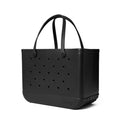Original Bogg Bag LBD Black Summer Beach Accessories Bag Sandproof Easy Clean with Adjustable Shoulder Strap for Pool Days Travel Organizer Vacation Essentials for Women